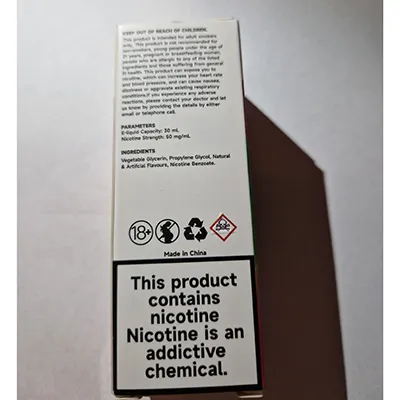 Runfree, NIC SALTS - Electronic cigarette cartridge