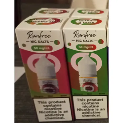 Runfree, NIC SALTS - Electronic cigarette cartridge