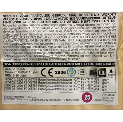 GBV-Weco Vuurwerk B.V. - Fireworks