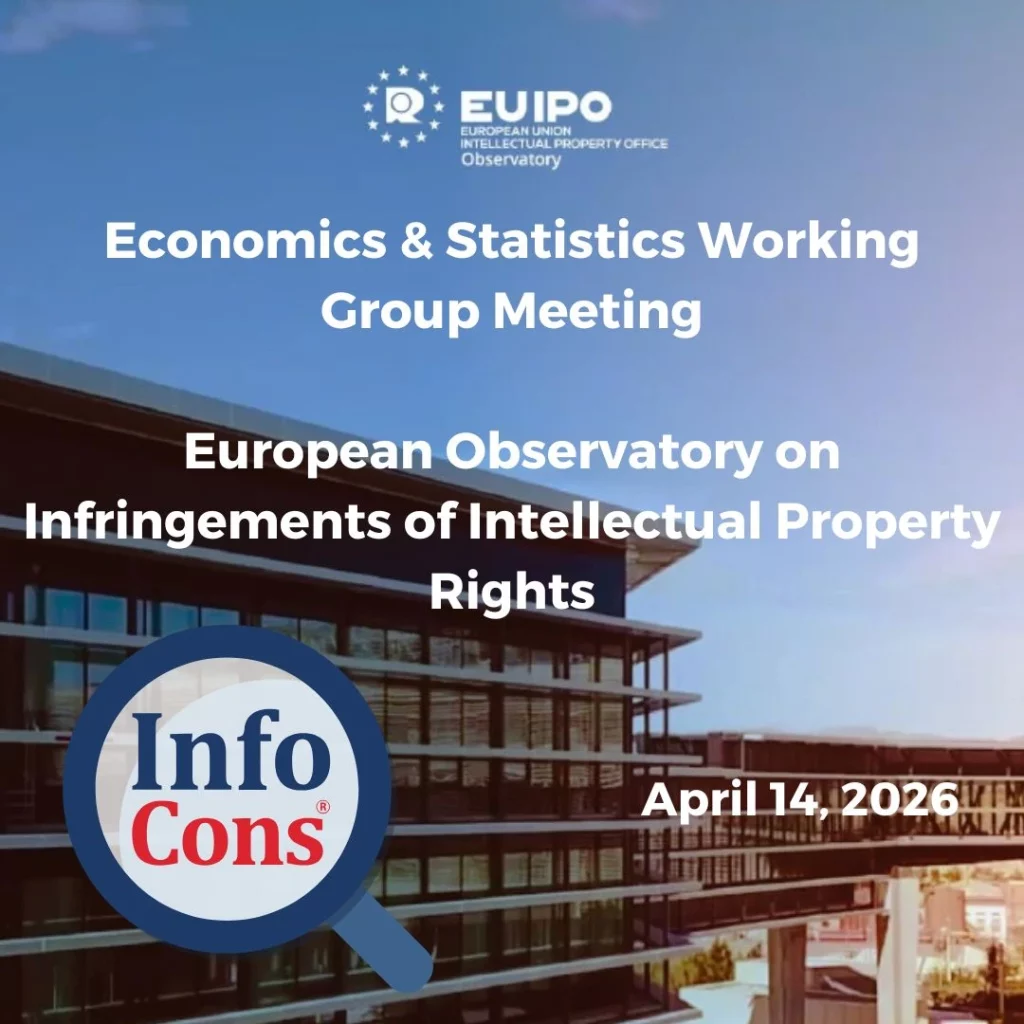 Sorin Mierlea , President of InfoCons Consumers Protection for Intellectual Property , is participating in the Economics & Statistics Working Group Meeting of the EUIPO Observatory