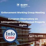 Sorin Mierlea , President of InfoCons Consumers Protection for Intellectual Property , is participating in the Enforcement Working Group Meeting of the EUIPO Observatory - European Union Intellectual Property Office