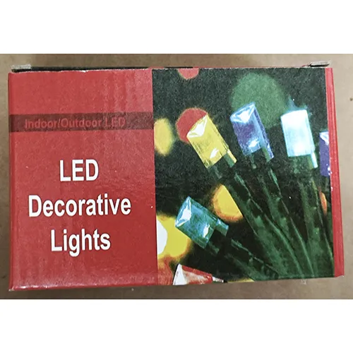 Lighting chain containing non-replaceable LED light sources. The product includes a device for changing lighting modes.