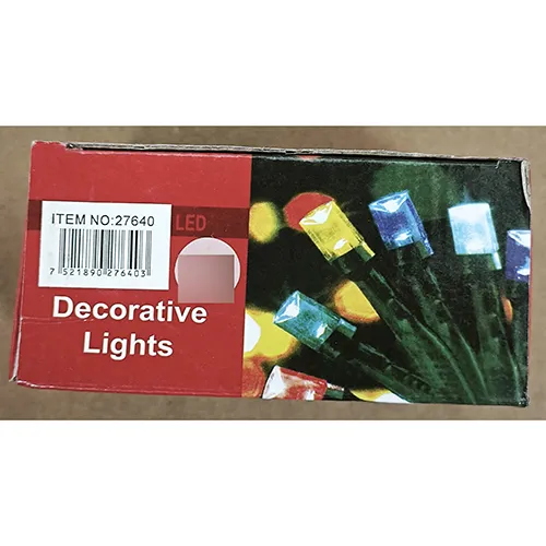 Lighting chain containing non-replaceable LED light sources. The product includes a device for changing lighting modes.