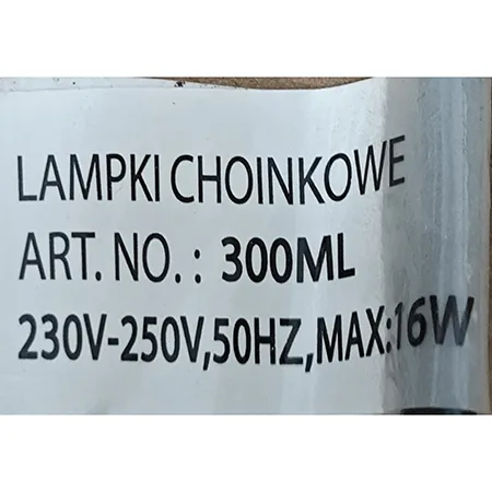 Lighting chain intended for interconnection, containing non-replaceable LED light sources. The product includes a device for changing lighting modes. Product sold online, in particular via www.inlea.sk.