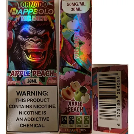 TORNADO HAPPSOLO, NIC SALTS - Electronic cigarette cartridge
