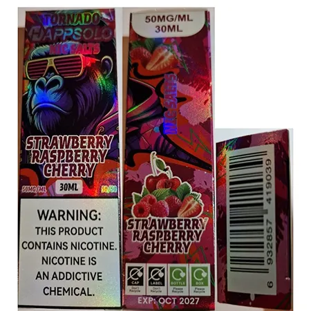 TORNADO HAPPSOLO, NIC SALTS - Electronic cigarette cartridge