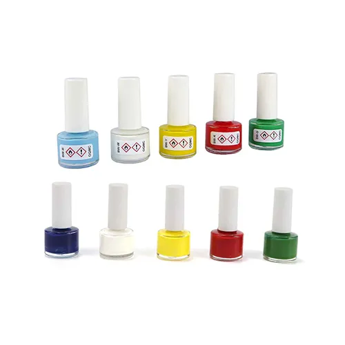 Paint for marking queen bees, available in five colours: blue, white, yellow, red and green.
