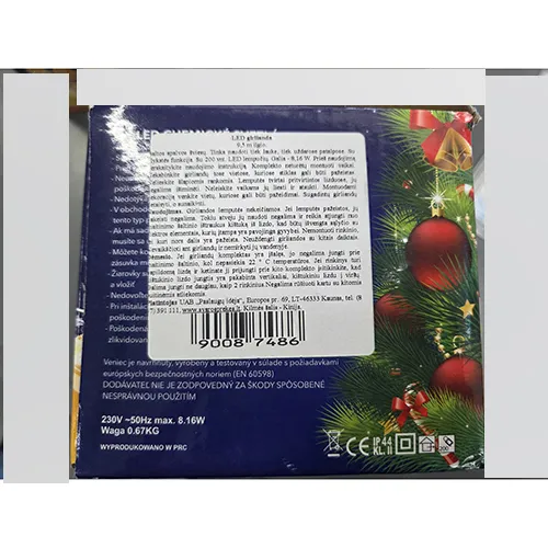 Electric lighting chain.