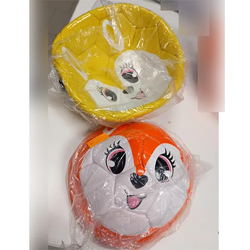 Plastic ball, available in various colours, with an inflation valve.