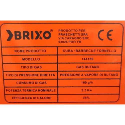 Brixo (Cuba) - Portable gas stove