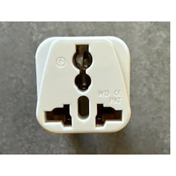 Two variants of white EU 2 pin to UK 3 pin plug adapters supplied with certain electric pumps used for AirTumble gymnastic tracks. The AirTumble gymnastic track itself is not affected. The recall only applies to the plug adapters.