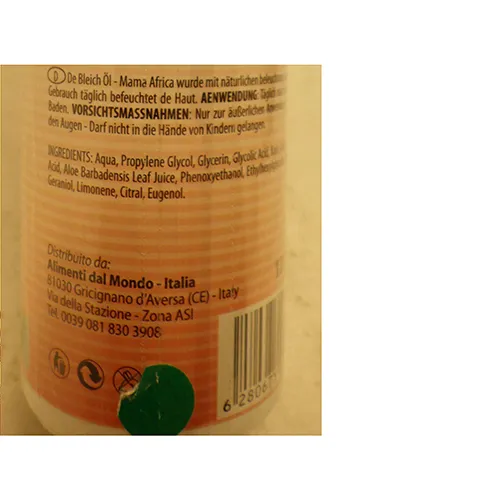 Mama Africa Cosmetics - Lightening body oil