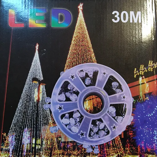 Lighting chain with LED lights with end-to-end connector, 30 m.