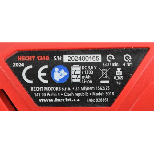 Hecht - Cordless screwdriver