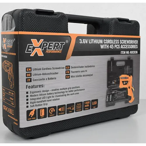 EXPERT PERFORMANCE - Cordless screwdriver