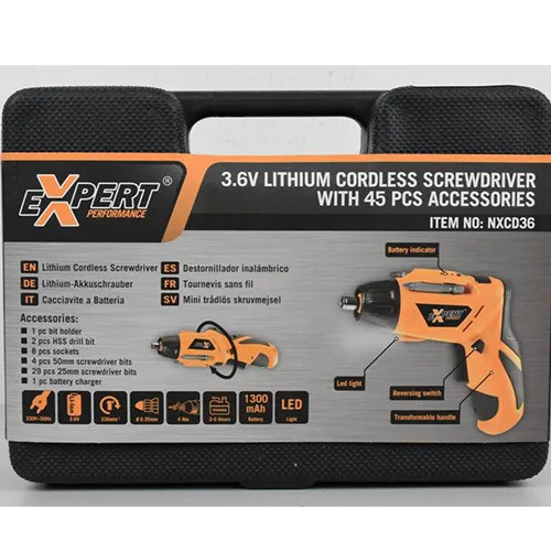 EXPERT PERFORMANCE - Cordless screwdriver