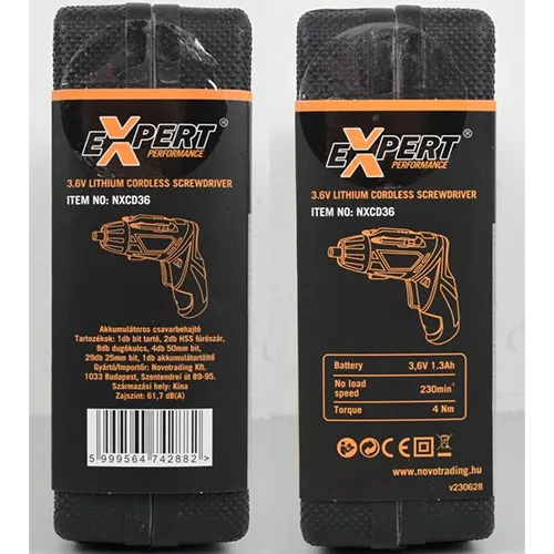 EXPERT PERFORMANCE - Cordless screwdriver