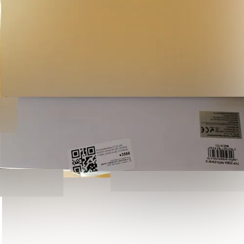 LED aquarium lamp with a black, curved plastic housing. It features a panel with 24 LEDs, a power cord with an integrated black control switch (blue button), and a standard two-pin plug.