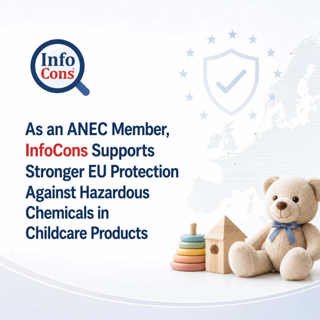 As an ANEC Member , InfoCons Supports Stronger EU Protection Against Hazardous Chemicals in Childcare Products