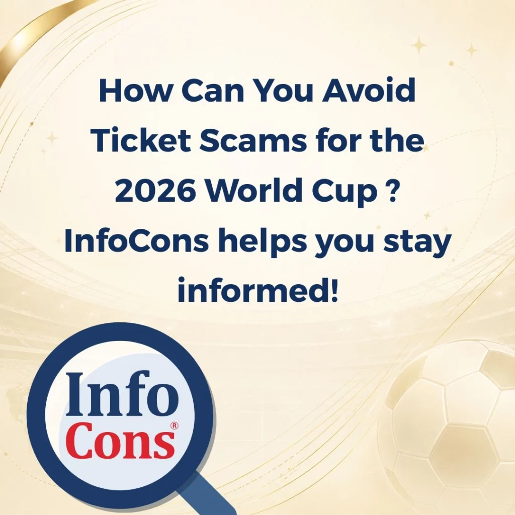 How Can You Avoid Ticket Scams for the 2026 World Cup ? InfoCons helps you stay informed !