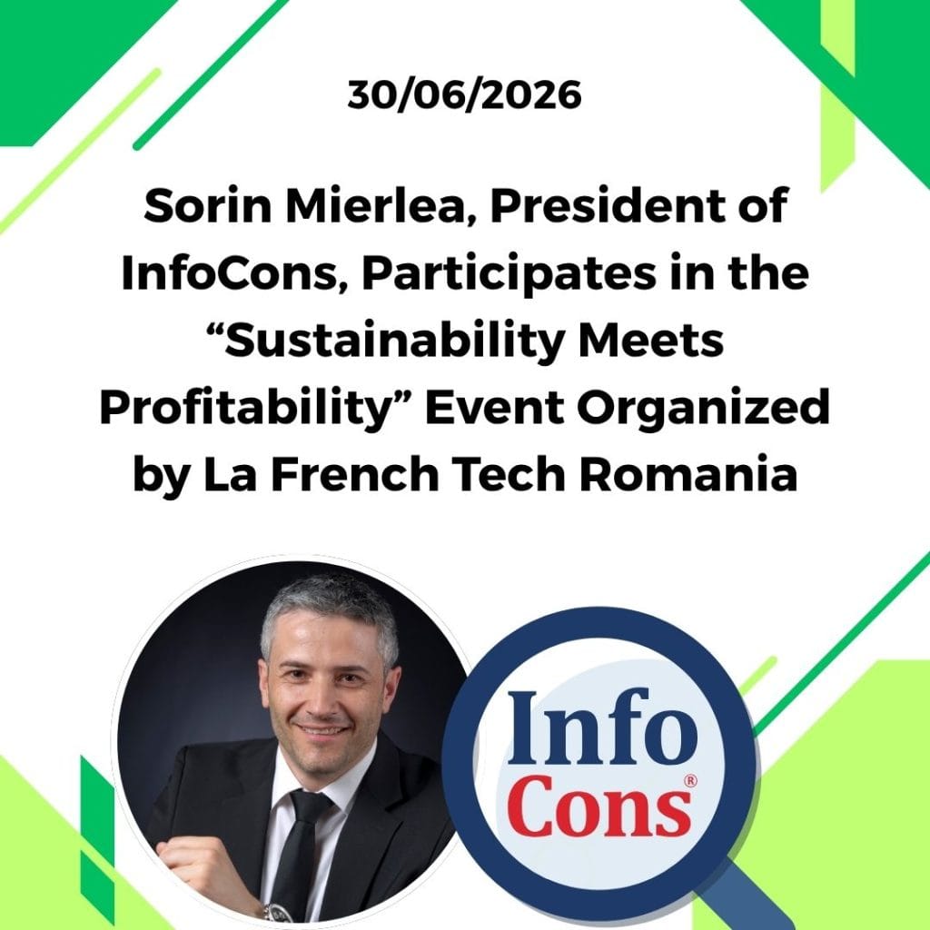 Sorin Mierlea , President of InfoCons , Participates in the “Sustainability Meets Profitability” Event Organized by La French Tech Romania