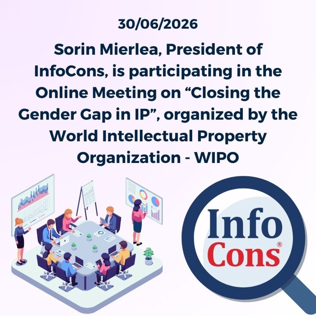 Sorin Mierlea , President of InfoCons , is participating in the Online Meeting on “Closing the Gender Gap in IP”, organized by the World Intellectual Property Organization - WIPO