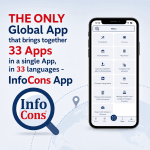 The Only Global App That Brings Together 33 Apps in One , Available in 33 Languages – InfoCons App