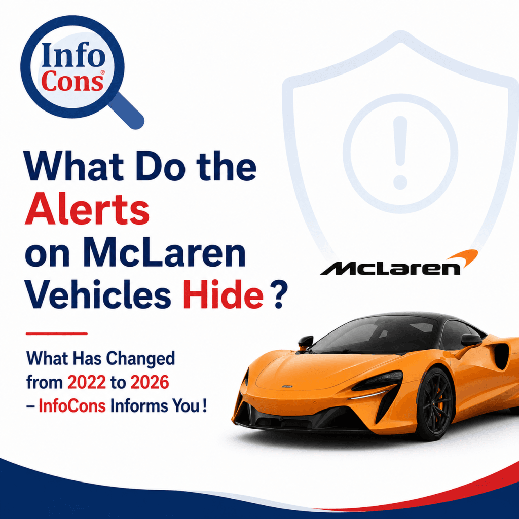 What Do the Alerts on McLaren Vehicles Hide ? What Has Changed from 2022 to 2026 with InfoCons !