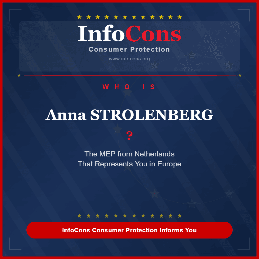 Who is Anna STROLENBERG ? The MEP from Netherlands That Represents You in Europe - InfoCons Consumer Protection Informs You