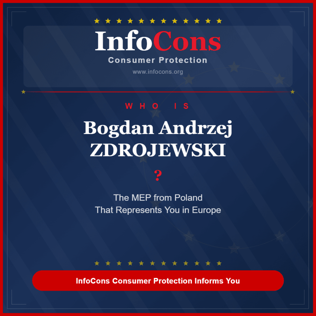 Who is Bogdan Andrzej ZDROJEWSKI ? The MEP from Poland That Represents You in Europe - InfoCons Consumer Protection Informs You