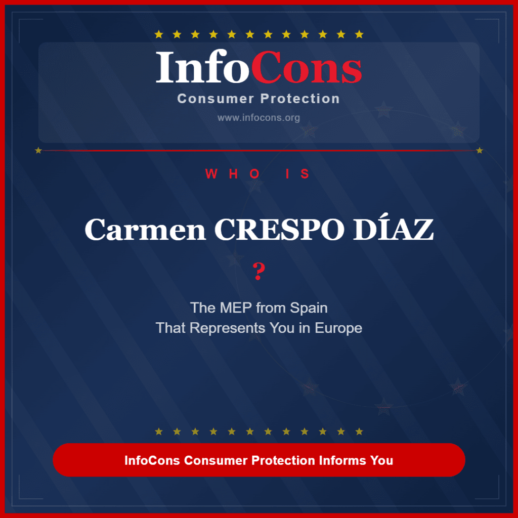Who is Carmen CRESPO DÍAZ ? The MEP from Spain That Represents You in Europe - InfoCons Consumer Protection Informs You