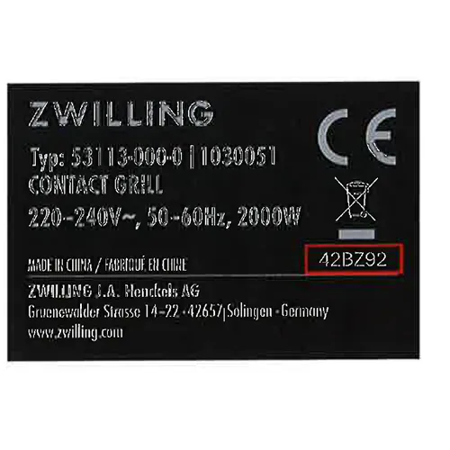 ZWILLING - Contact grill
