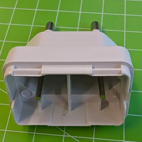 Empty USB power supply (without a circuit board). The housing can be opened to hide money or similar small items inside.