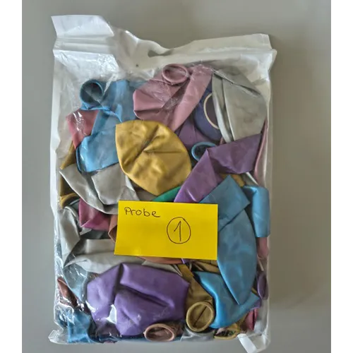 Balloons in various colours.