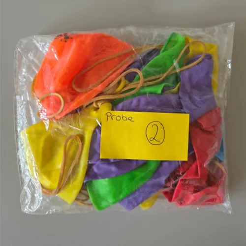 Pack of 12 latex balloons in various colours.