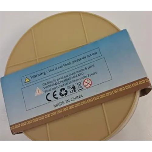 Plastic ‘basket style’ pot containing a single soft plastic polymer dumpling toy.