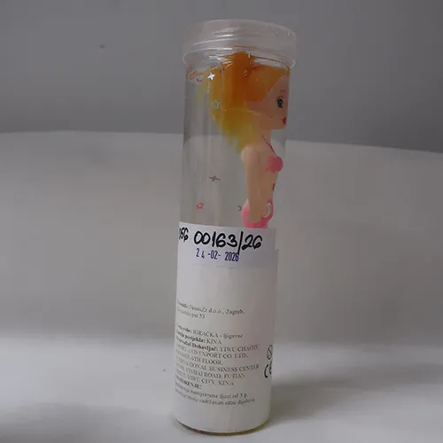 Toy slime with a doll.