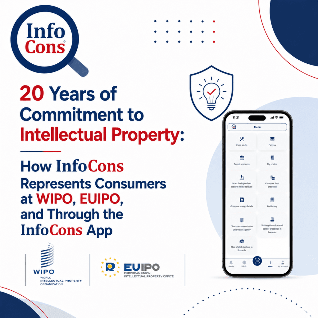 20 Years of Commitment to Intellectual Property : How InfoCons Represents Consumers at WIPO , EUIPO , and Through the InfoCons App