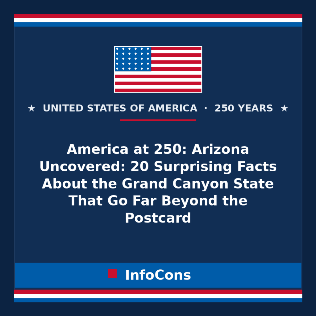 America at 250: Arizona Uncovered: 20 Surprising Facts About the Grand Canyon State That Go Far Beyond the Postcard