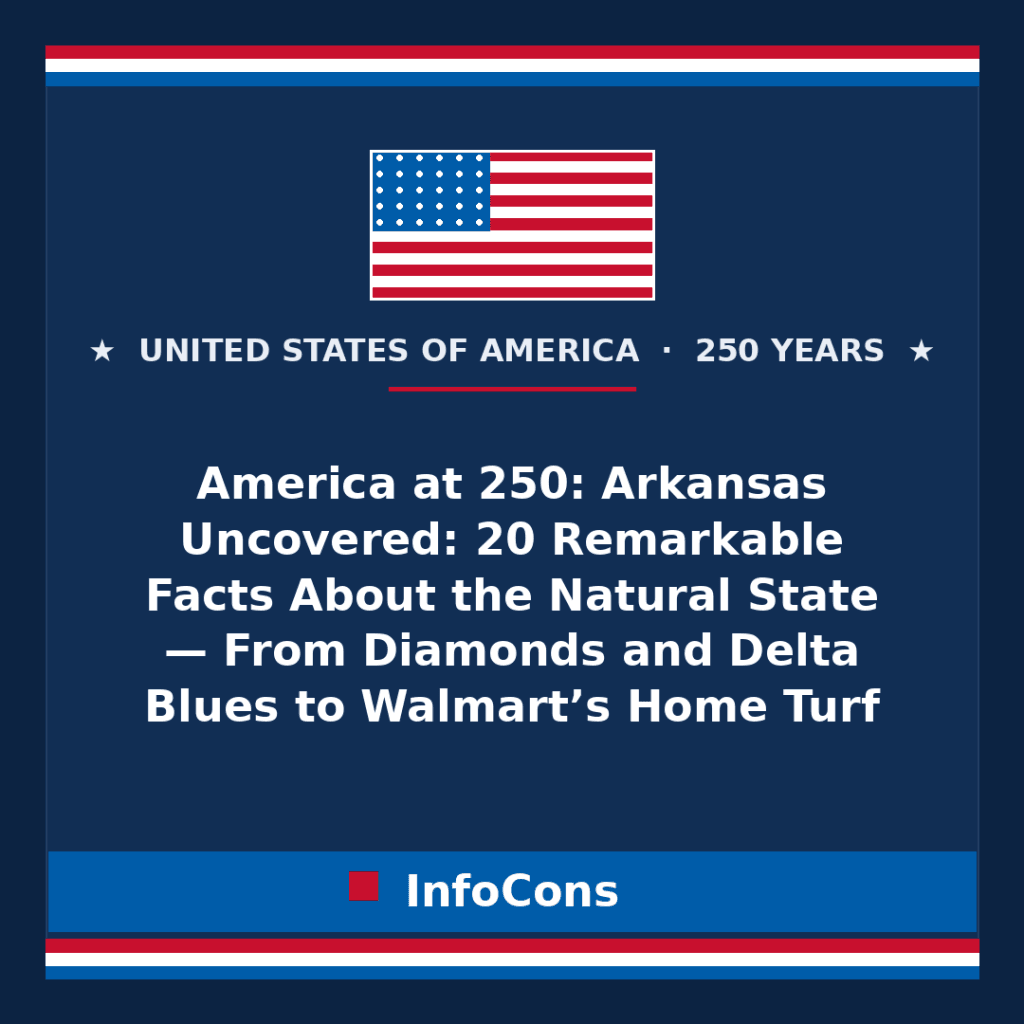 America at 250: Arkansas Uncovered: 20 Remarkable Facts About the Natural State — From Diamonds and Delta Blues to Walmart’s Home Turf