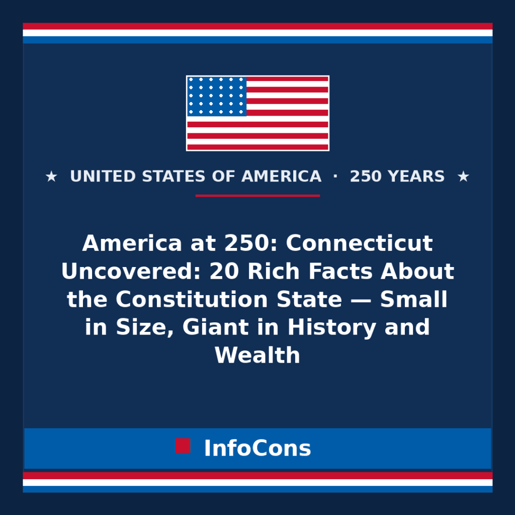America at 250: Connecticut Uncovered: 20 Rich Facts About the Constitution State — Small in Size, Giant in History and Wealth