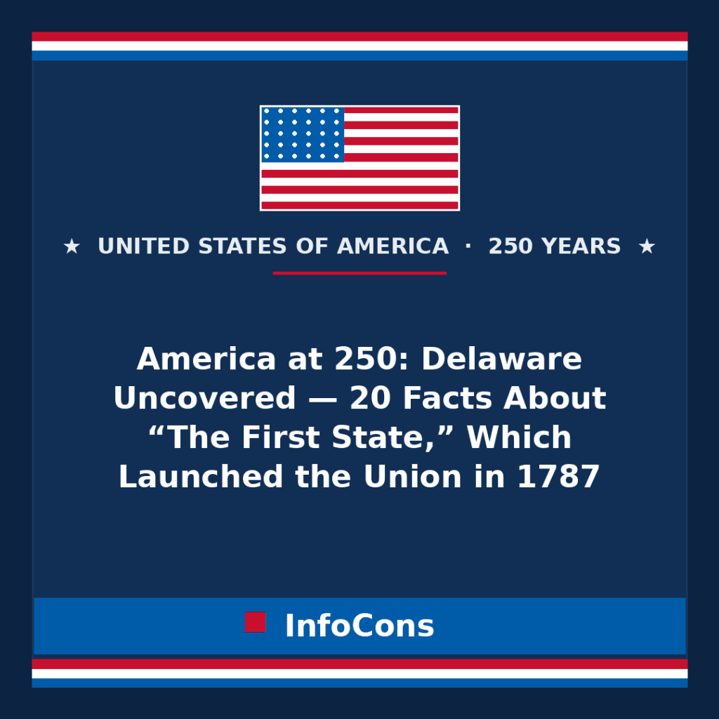 America at 250 Delaware Uncovered — 20 Facts About “The First State,” Which Launched the Union in 1787