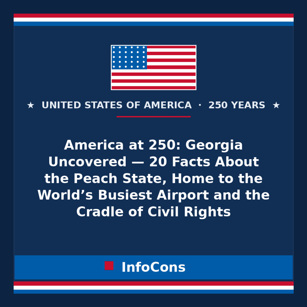 America at 250: Georgia Uncovered — 20 Facts About the Peach State, Home to the World’s Busiest Airport and the Cradle of Civil Rights