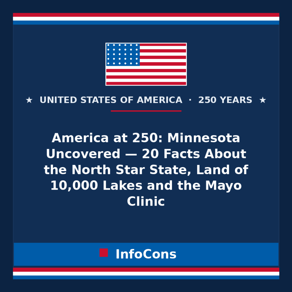 America at 250: Minnesota Uncovered — 20 Facts About the North Star State, Land of 10,000 Lakes and the Mayo Clinic
