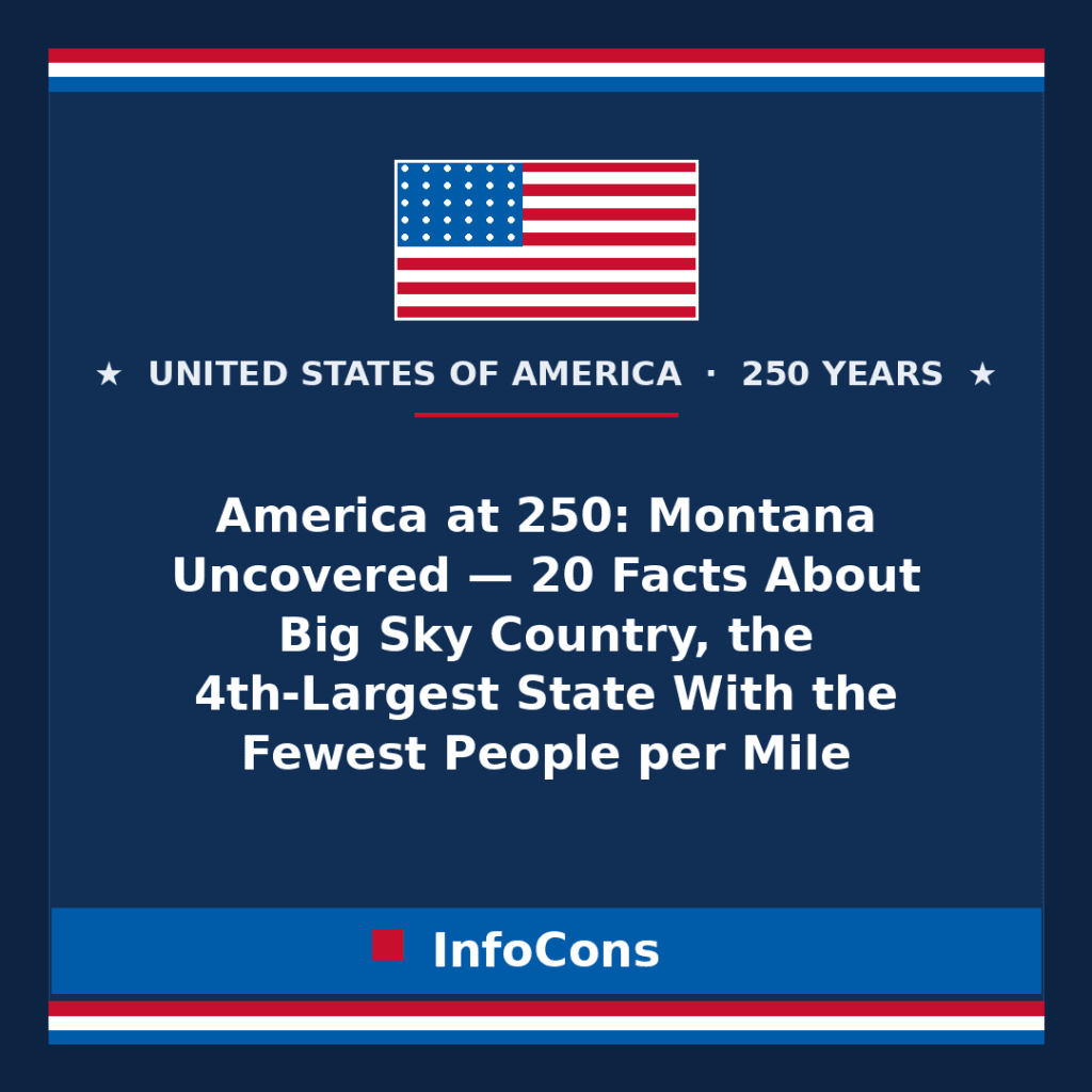 America at 250: Montana Uncovered — 20 Facts About Big Sky Country, the 4th-Largest State With the Fewest People per Mile