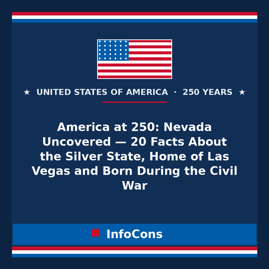 America at 250: Nevada Uncovered — 20 Facts About the Silver State, Home of Las Vegas and Born During the Civil War