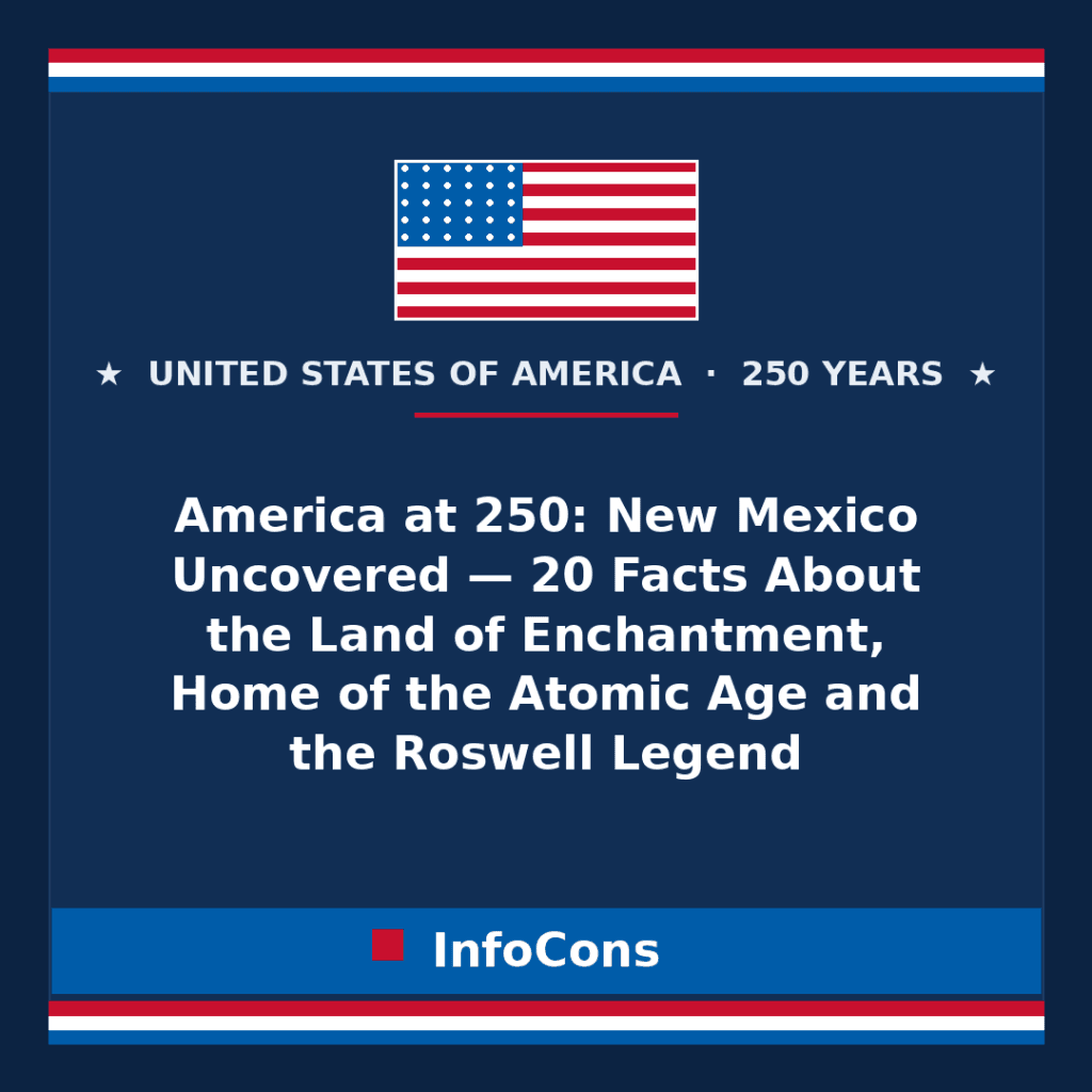 America at 250: New Mexico Uncovered — 20 Facts About the Land of Enchantment, Home of the Atomic Age and the Roswell Legend