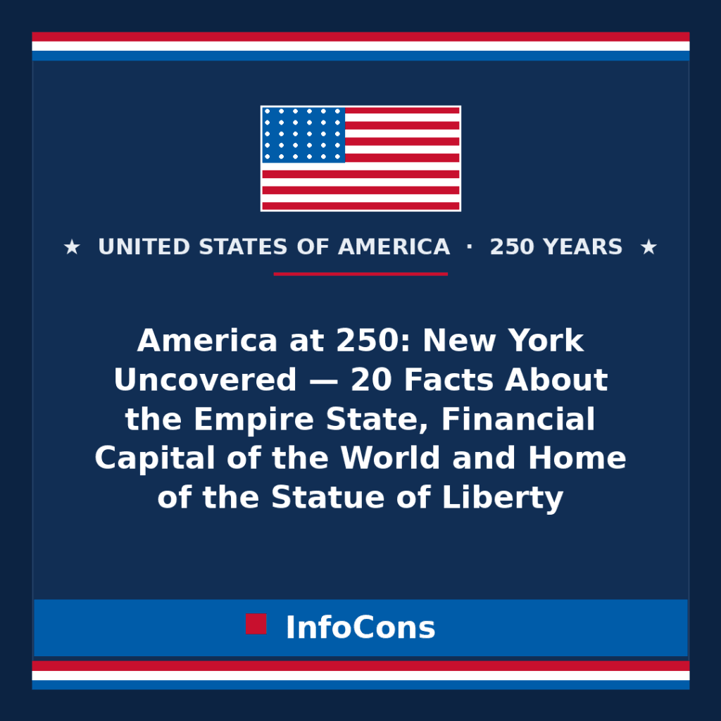 America at 250: New York Uncovered — 20 Facts About the Empire State, Financial Capital of the World and Home of the Statue of Liberty