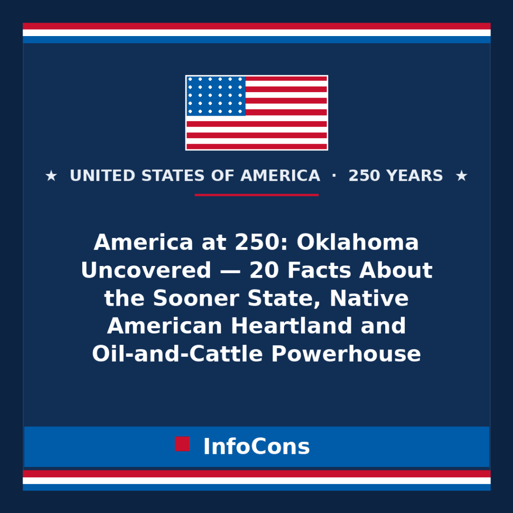 America at 250: Oklahoma Uncovered — 20 Facts About the Sooner State, Native American Heartland and Oil-and-Cattle Powerhouse