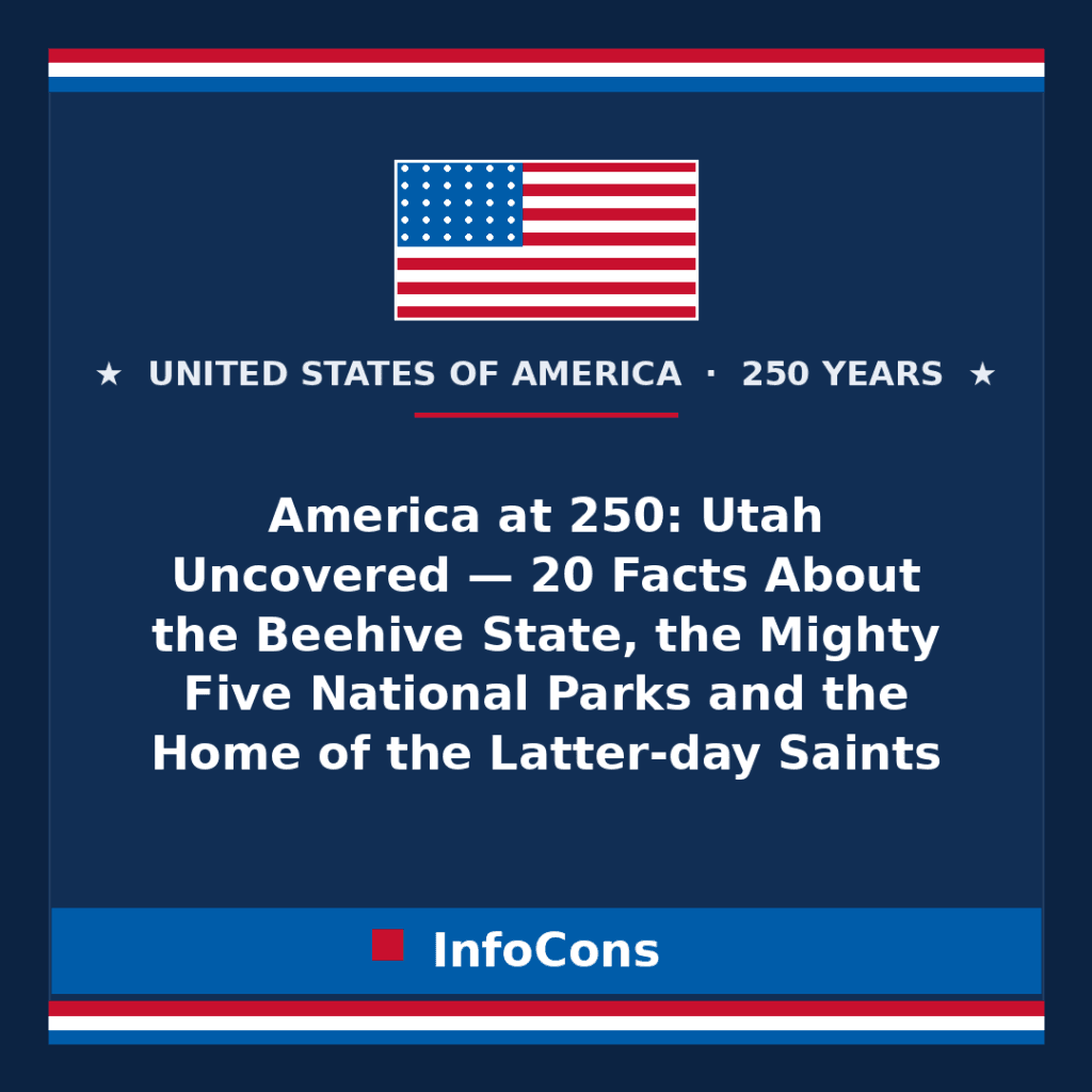 America at 250: Utah Uncovered — 20 Facts About the Beehive State, the Mighty Five National Parks and the Home of the Latter-day Saints